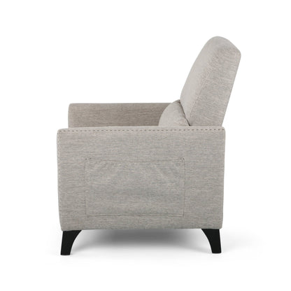 Kiersten Contemporary Fabric Pushback Recliner - 1st Choice Furniture Direct
