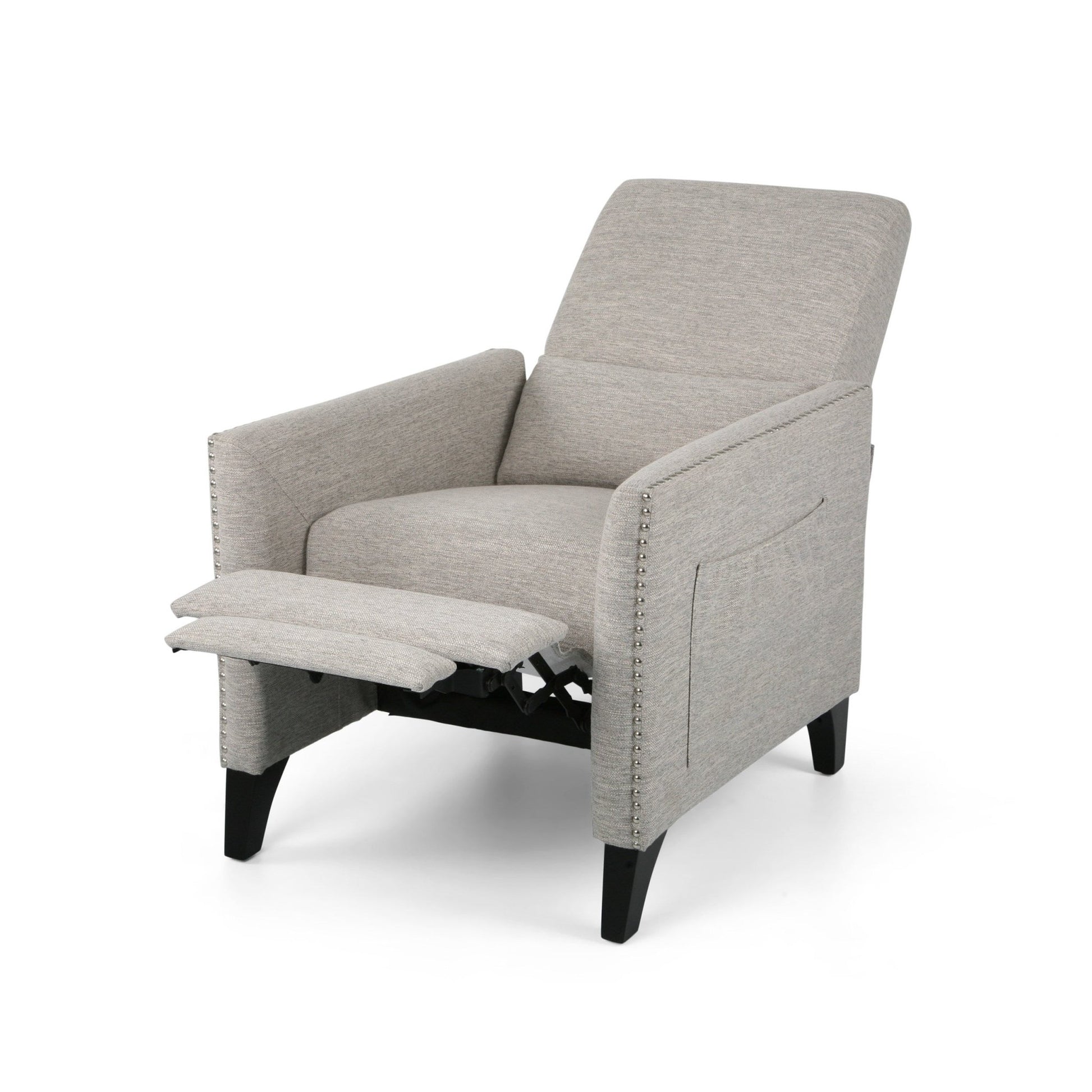 Kiersten Contemporary Fabric Pushback Recliner - 1st Choice Furniture Direct