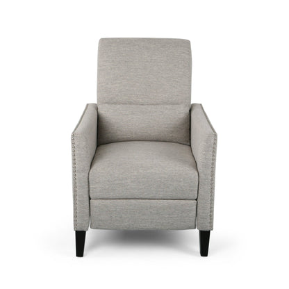 Kiersten Contemporary Fabric Pushback Recliner - 1st Choice Furniture Direct