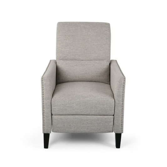 Kiersten Contemporary Fabric Pushback Recliner - 1st Choice Furniture Direct