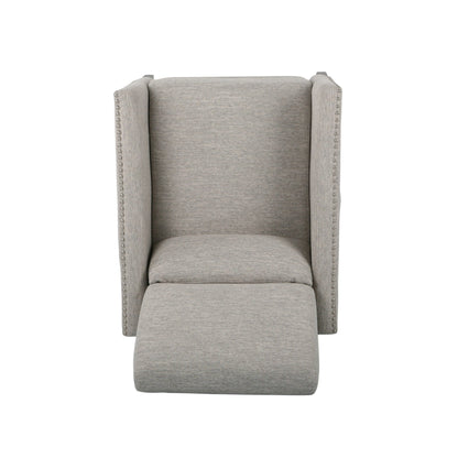 Kiersten Contemporary Fabric Pushback Recliner - 1st Choice Furniture Direct