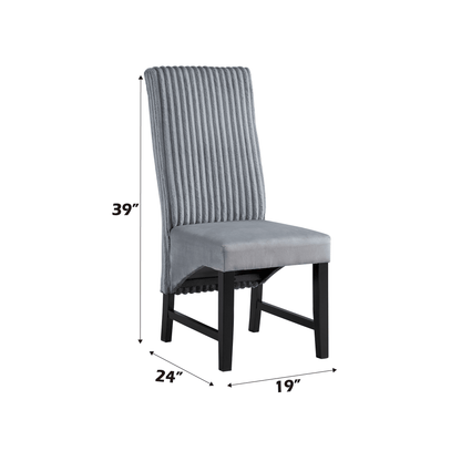 Kini Black Finish 7PCs Dining Room Set - 1st Choice Furniture Direct