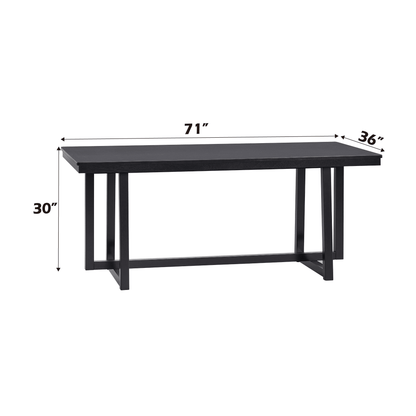Kini Black Finish Dining Table - 1st Choice Furniture Direct