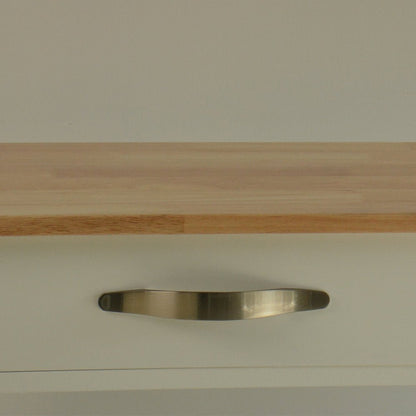 Kitchen Island & Kitchen Cart, Mobile Kitchen Island, Rubber Wood Top, Big & Adjustable Shelf Inside Cabinet for Different Utensils, Luxury Design Fits Party at Different Site. - 1st Choice Furniture Direct