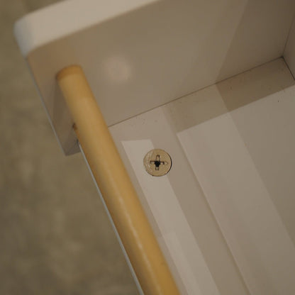 Kitchen Island & Kitchen Cart, Mobile Kitchen Island, Rubber Wood Top, Big & Adjustable Shelf Inside Cabinet for Different Utensils, Luxury Design Fits Party at Different Site. - 1st Choice Furniture Direct