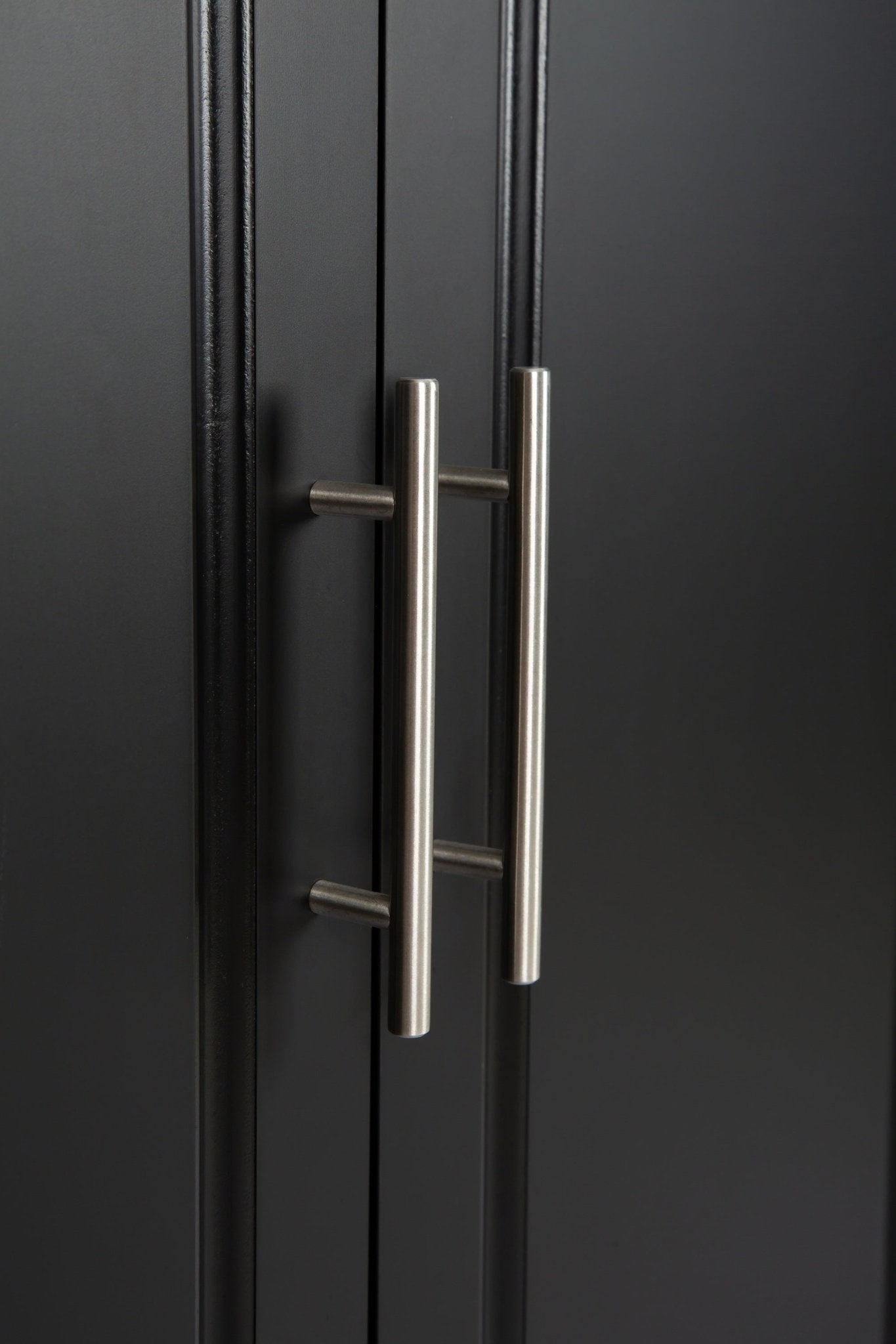 Kitchen Island & Kitchen Cart, Mobile Kitehcn Island with Extensible Rubber Wood Table Top,adjustable Shelf Inside Cabinet for Different Utensils, 3 Big Drawers, with Spice Rack, Towel Rack, Black - Bee - 1st Choice Furniture Direct