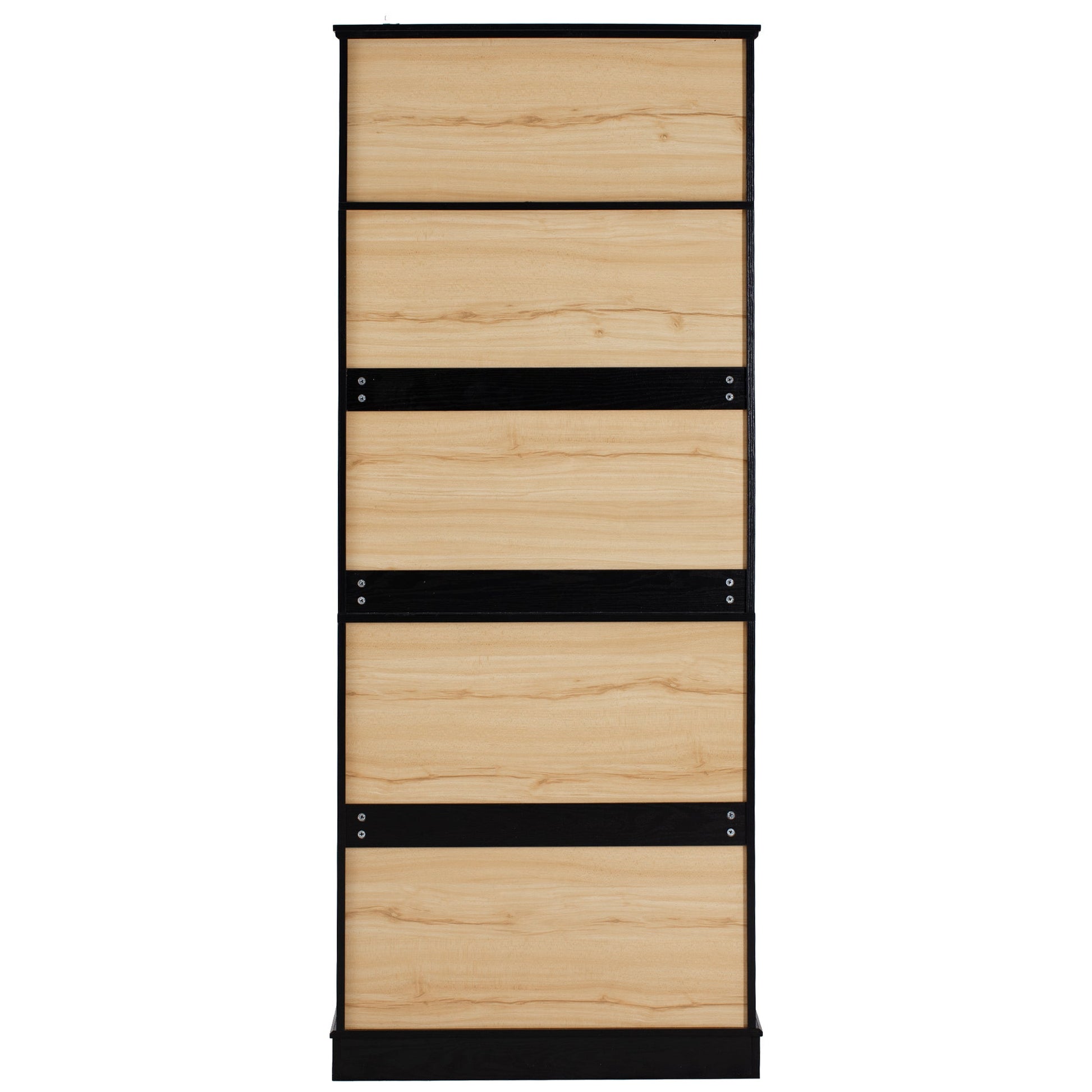 K&K 78.2' Tall Farmhouse Kitchen Pantry Cabinet with 8 Door Shelves, Storage Cabinet with 4 Adjustable Shelves, Hidden Drawer, Wine Rack, Versatile Cupboard for Kitchen, Dining & Bathroom, Ash Black - 1st Choice Furniture Direct