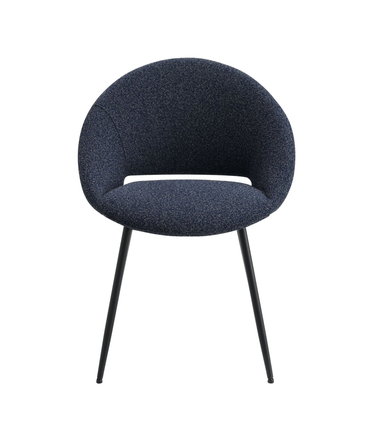 Klaus Black Boucle & Black Finish Side Chair (Set of 2) - 1st Choice Furniture Direct