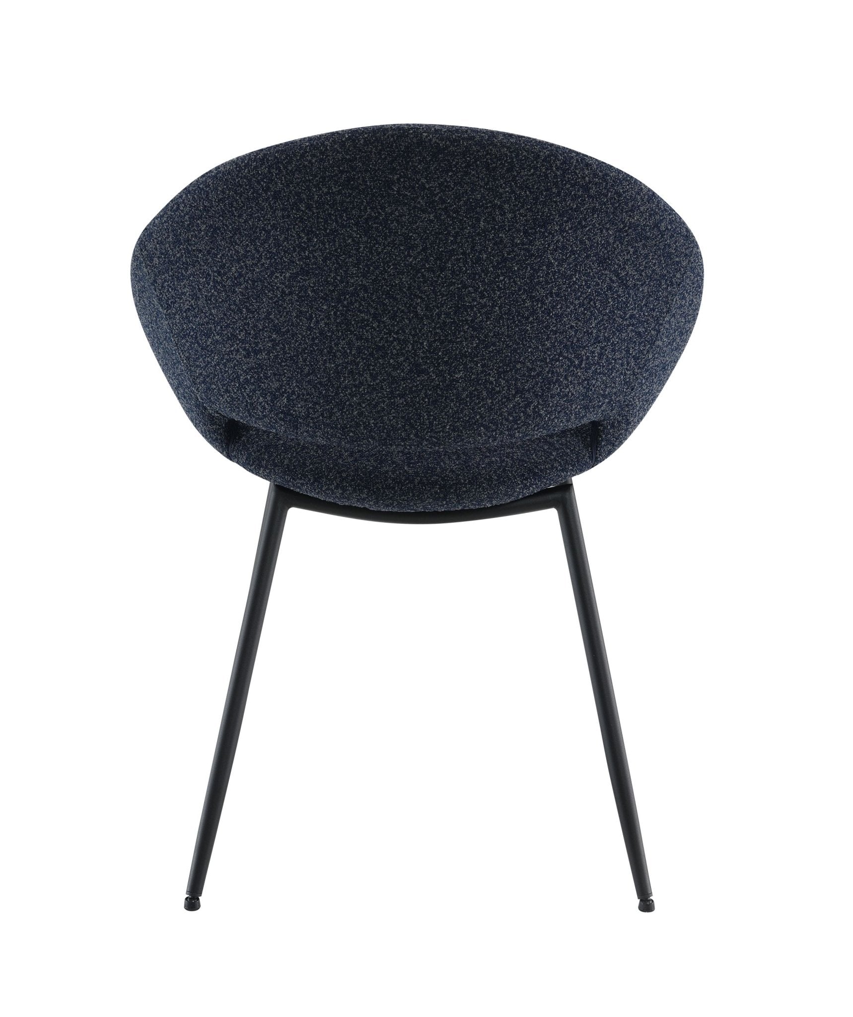 Klaus Black Boucle & Black Finish Side Chair (Set of 2) - 1st Choice Furniture Direct
