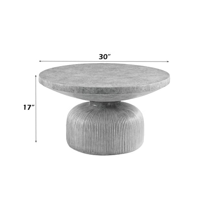 Laddie Weathered Gray Finish Coffee Table - 1st Choice Furniture Direct