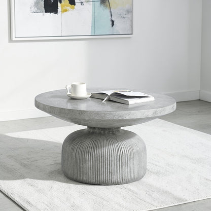 Laddie Weathered Gray Finish Coffee Table - 1st Choice Furniture Direct