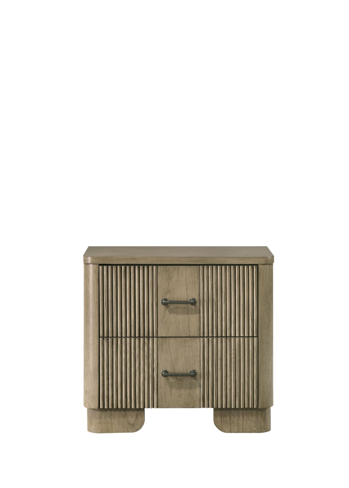 Lakkari Antique Oak Nightstand - 1st Choice Furniture Direct