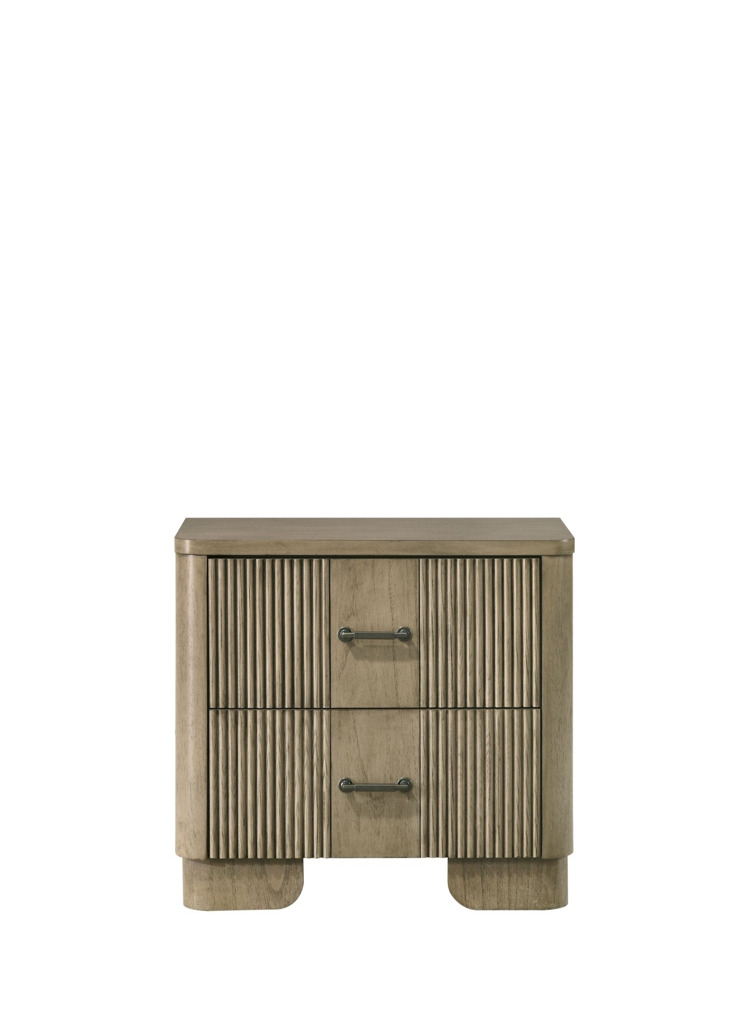 Lakkari Antique Oak Nightstand - 1st Choice Furniture Direct