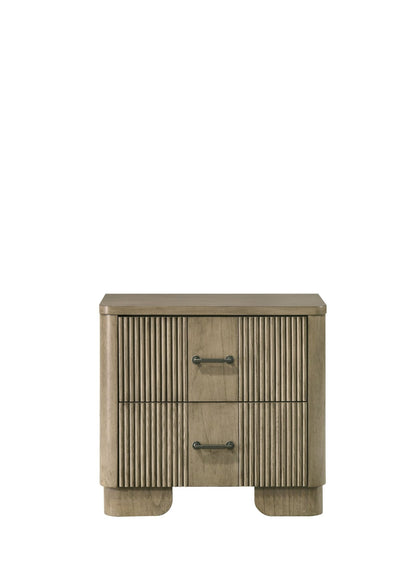 Lakkari Antique Oak Nightstand - 1st Choice Furniture Direct