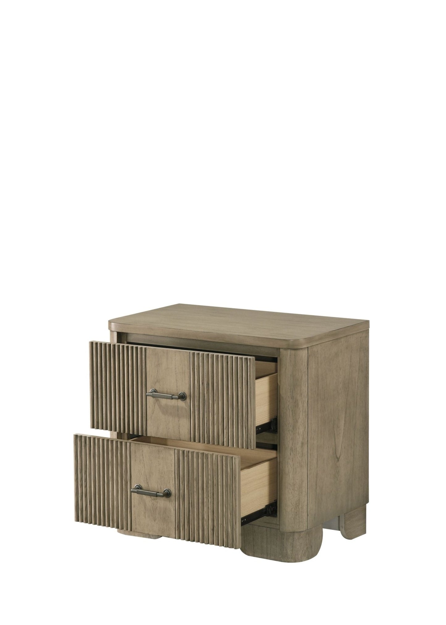 Lakkari Antique Oak Nightstand - 1st Choice Furniture Direct