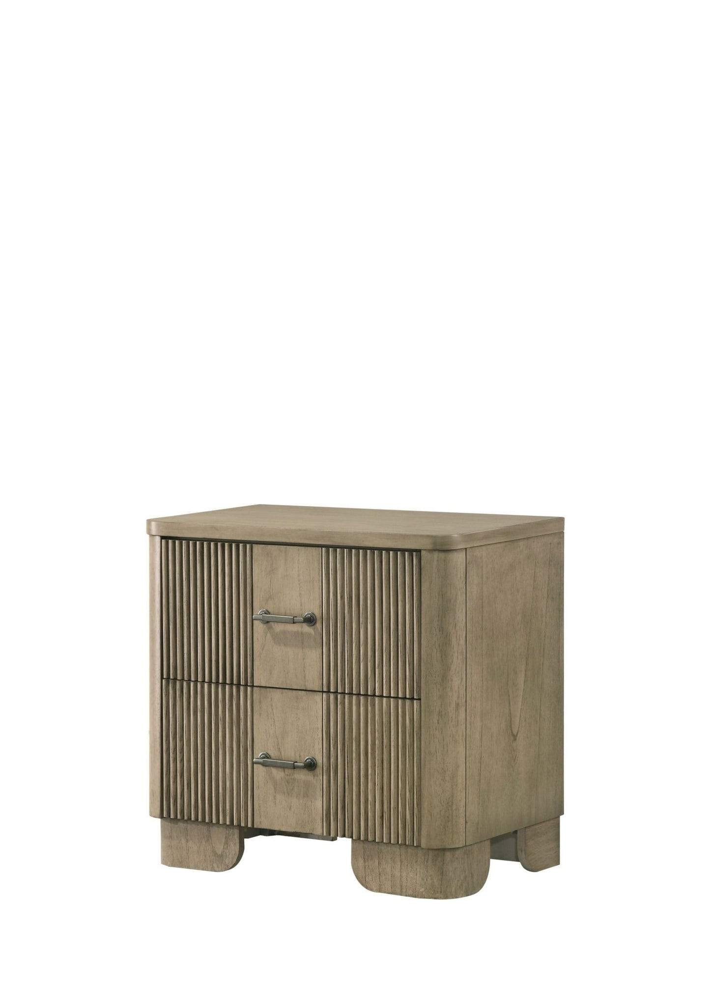 Lakkari Antique Oak Nightstand - 1st Choice Furniture Direct