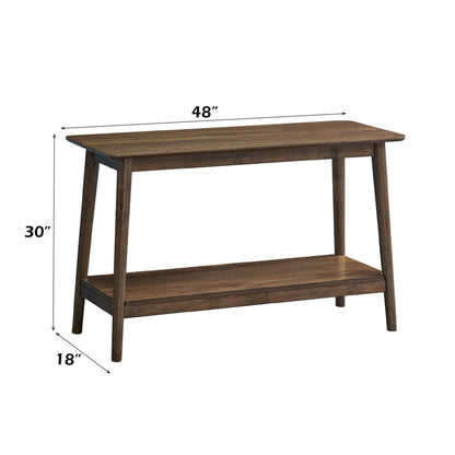 Lamonte Walnut Sofa Table w/Shelf - 1st Choice Furniture Direct