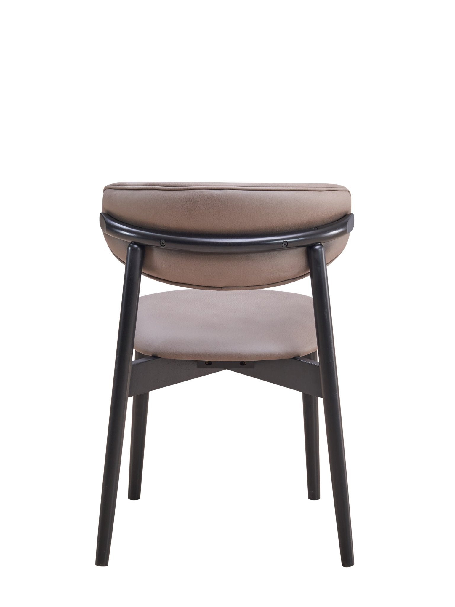 Lanae Gray Polished Microfiber & Black Finish Side Chair (Set of 2) - 1st Choice Furniture Direct