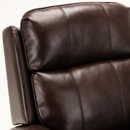Landis Brown Traditional Lift Chair with Electric Recline Function in Faux Leather - 1st Choice Furniture Direct