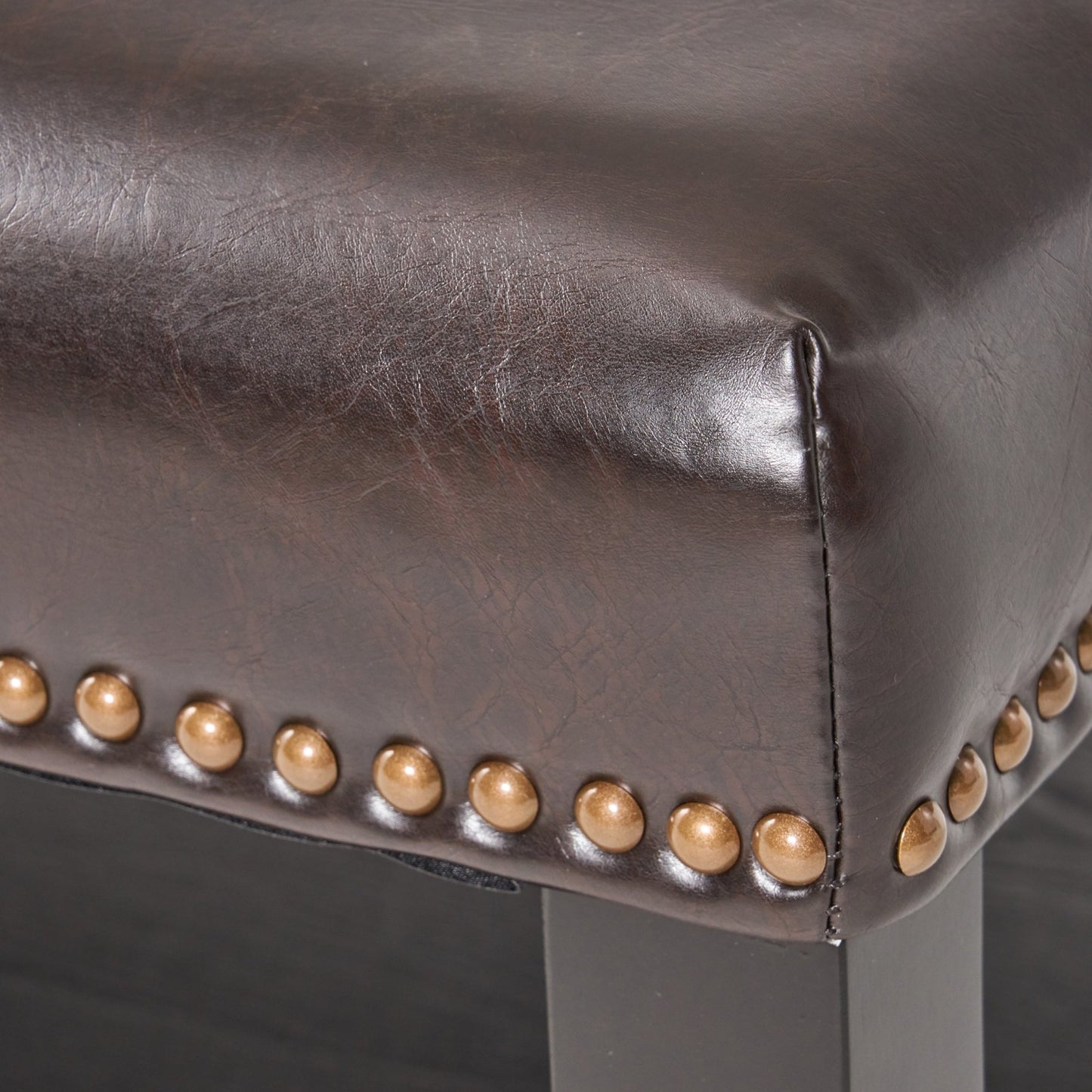 Large Square Ottoman Bench, faux leather Coffee Table Ottoman with rack & Solid Wood Legs, Oversized Ottoman for Living Room - 1st Choice Furniture Direct