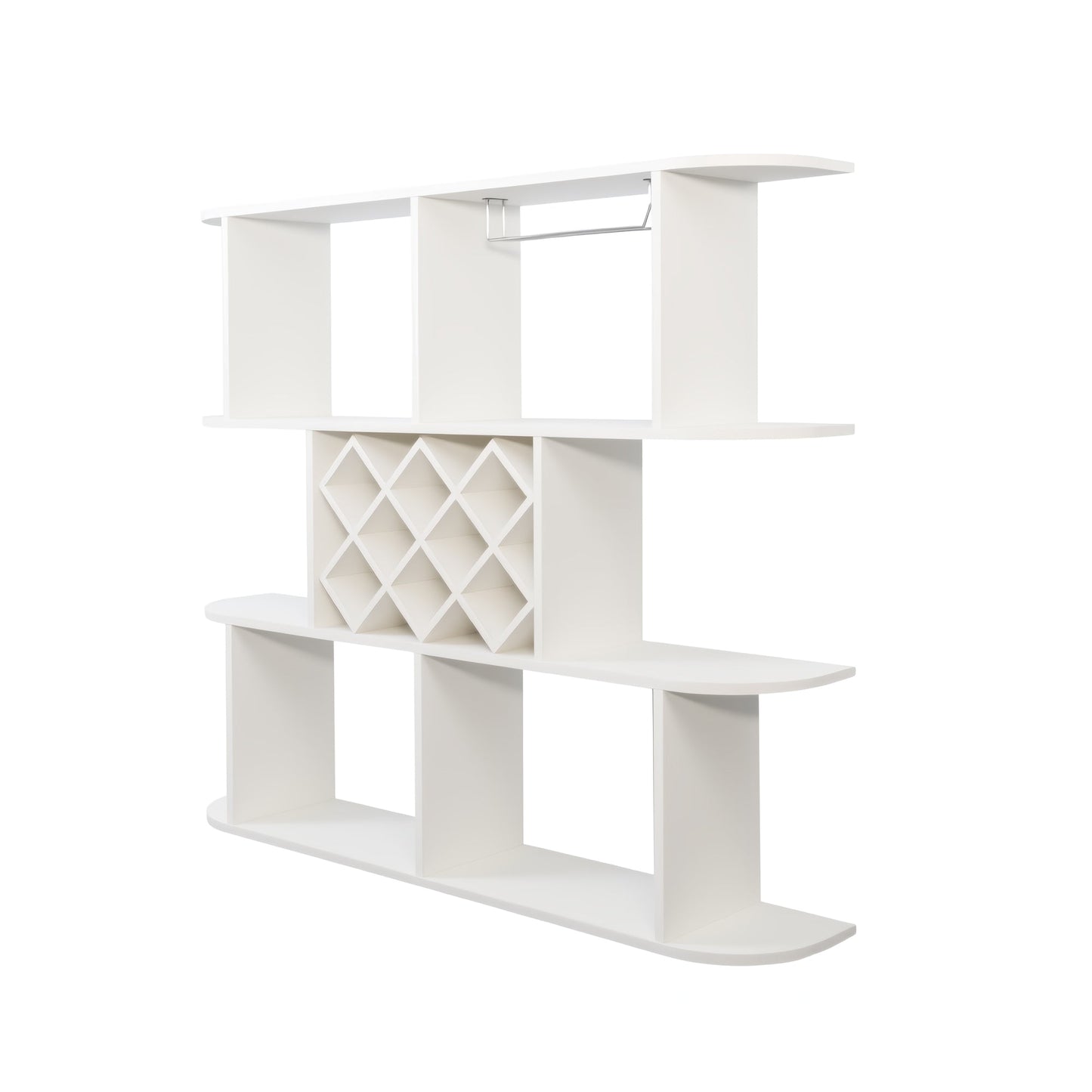 Large Wall Mounted 3 Tier Rustic Bottle Wine Rack,Multifunctional Wooden Wall Mounted Wine Rack,Storage Rack with Wine Glass Holder,mounted wall Storage winerack Rack for Home Bar Dining Room Decor - 1st Choice Furniture Direct
