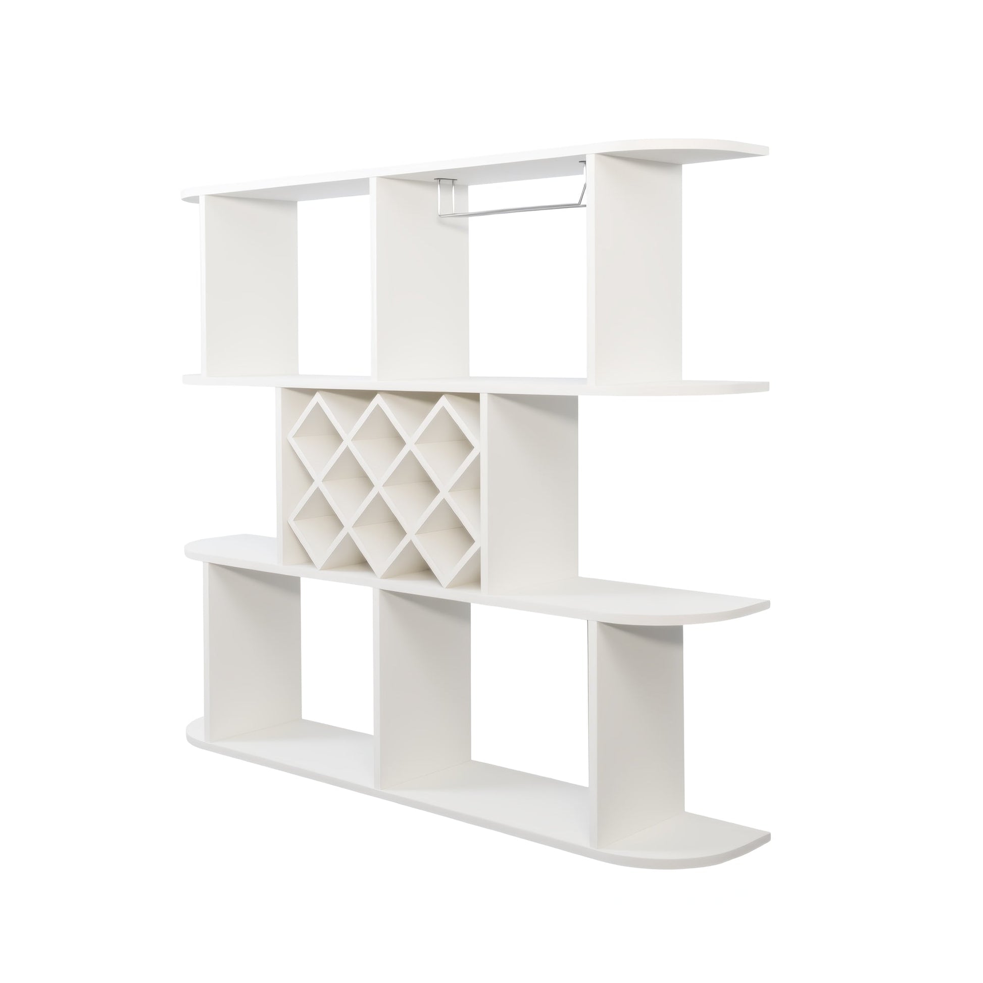 Large Wall Mounted 3 Tier Rustic Bottle Wine Rack,Multifunctional Wooden Wall Mounted Wine Rack,Storage Rack with Wine Glass Holder,mounted wall Storage winerack Rack for Home Bar Dining Room Decor - 1st Choice Furniture Direct