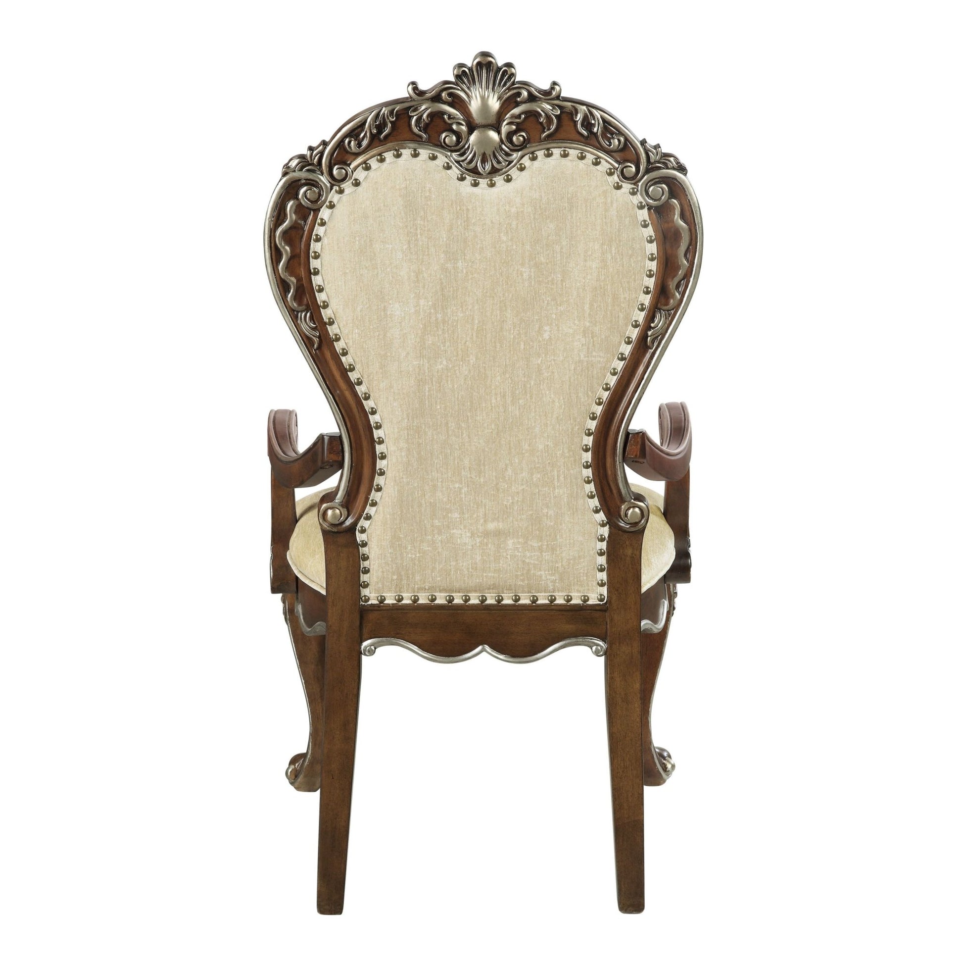 Latisha Antique Oak Finish Arm Chair (Set of 2) - 1st Choice Furniture Direct