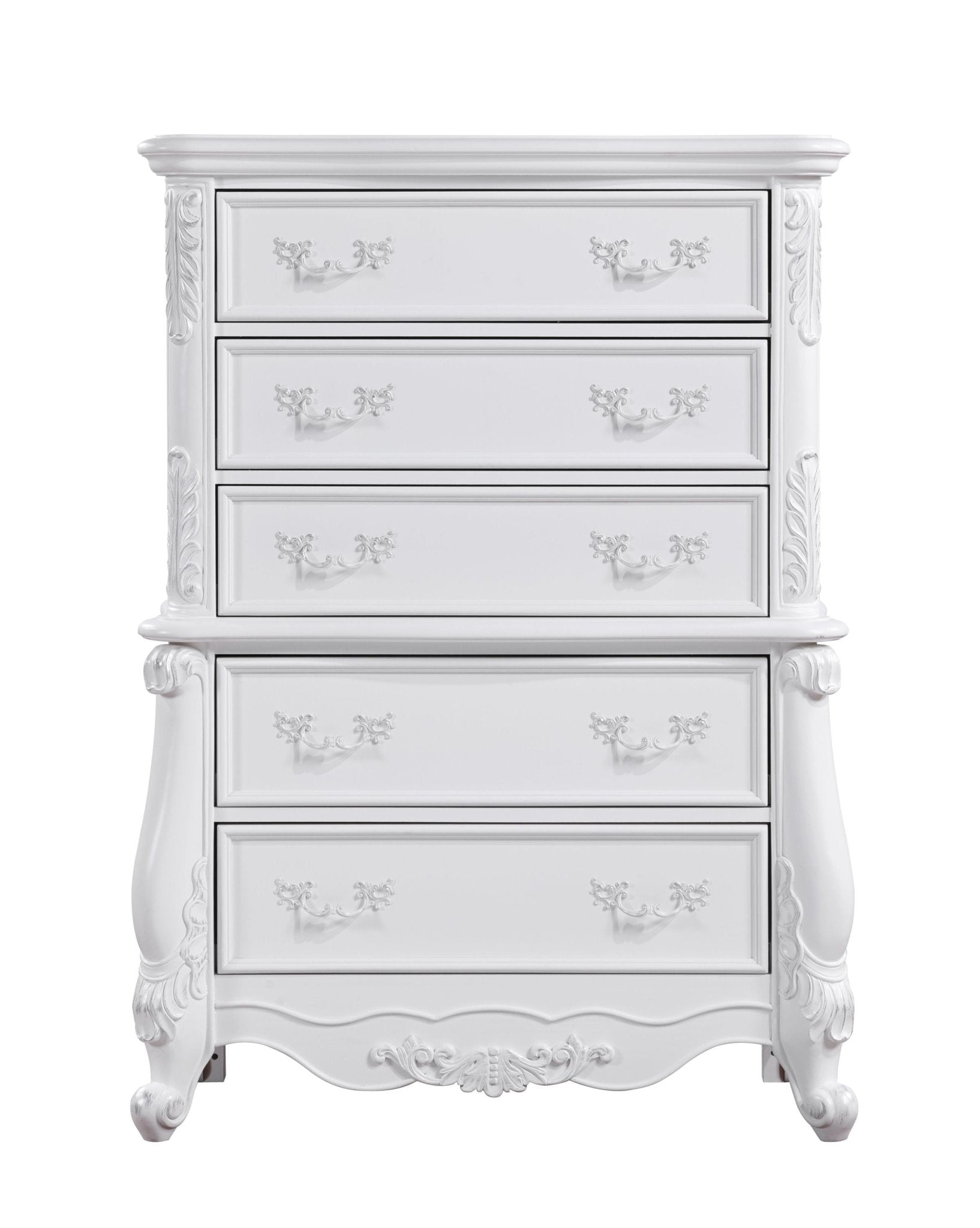 Latisha White Finish Chest - 1st Choice Furniture Direct