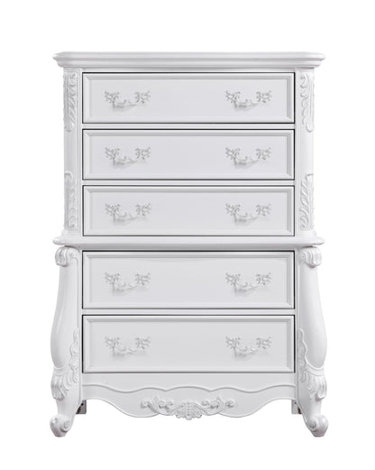Latisha White Finish Chest - 1st Choice Furniture Direct