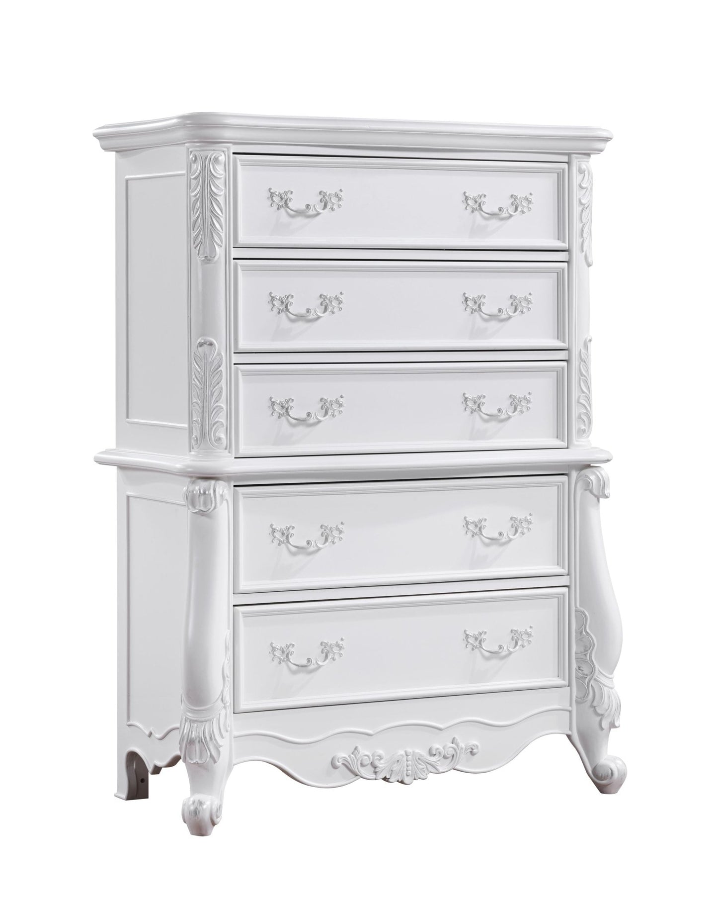 Latisha White Finish Chest - 1st Choice Furniture Direct