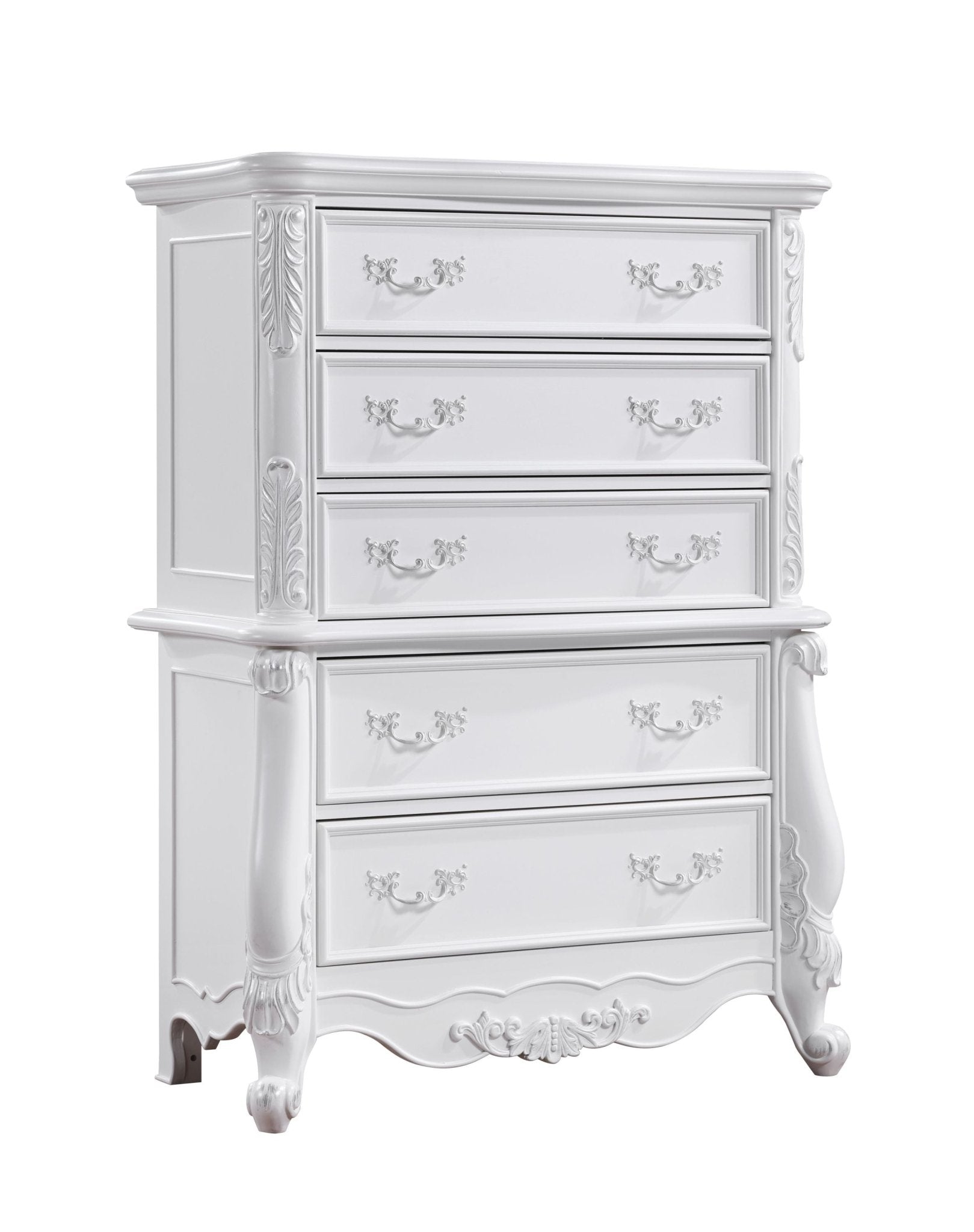 Latisha White Finish Chest - 1st Choice Furniture Direct