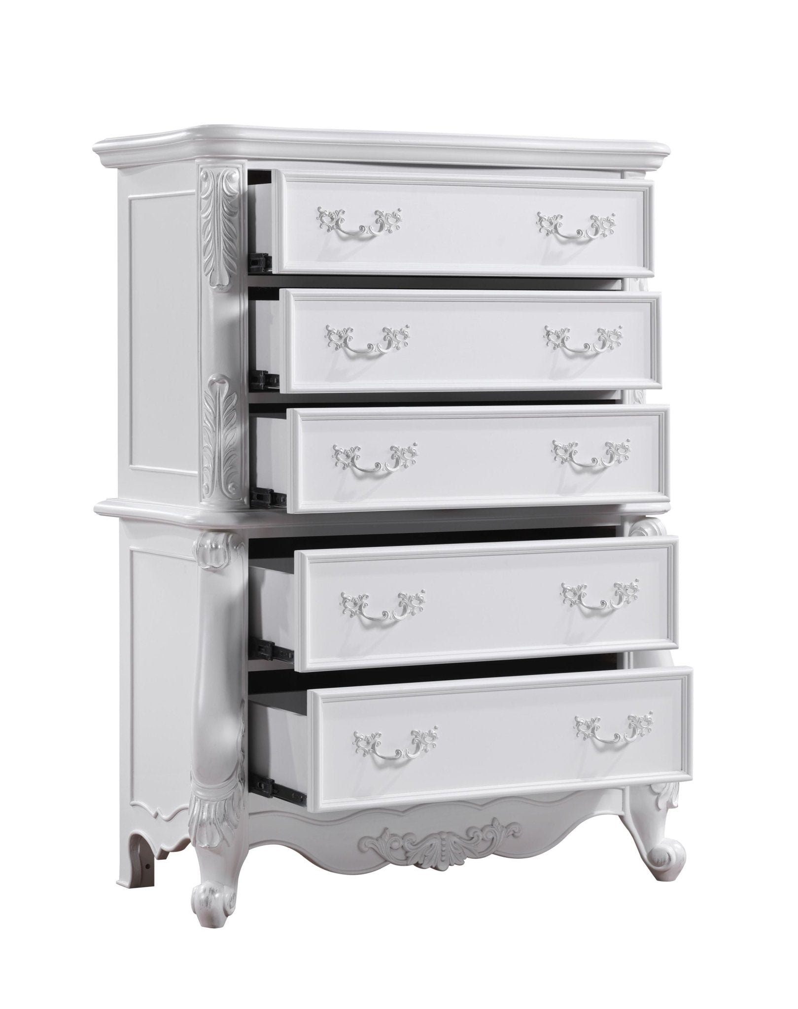 Latisha White Finish Chest - 1st Choice Furniture Direct