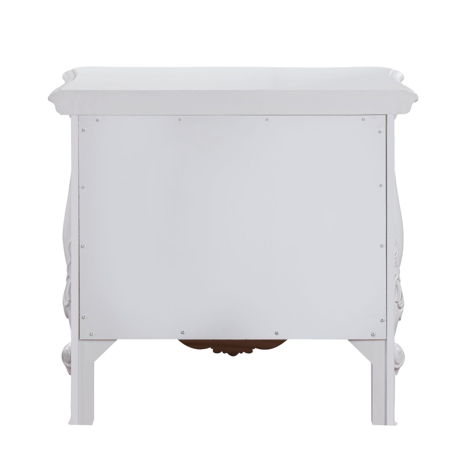 Latisha White Finish Nightstand - 1st Choice Furniture Direct