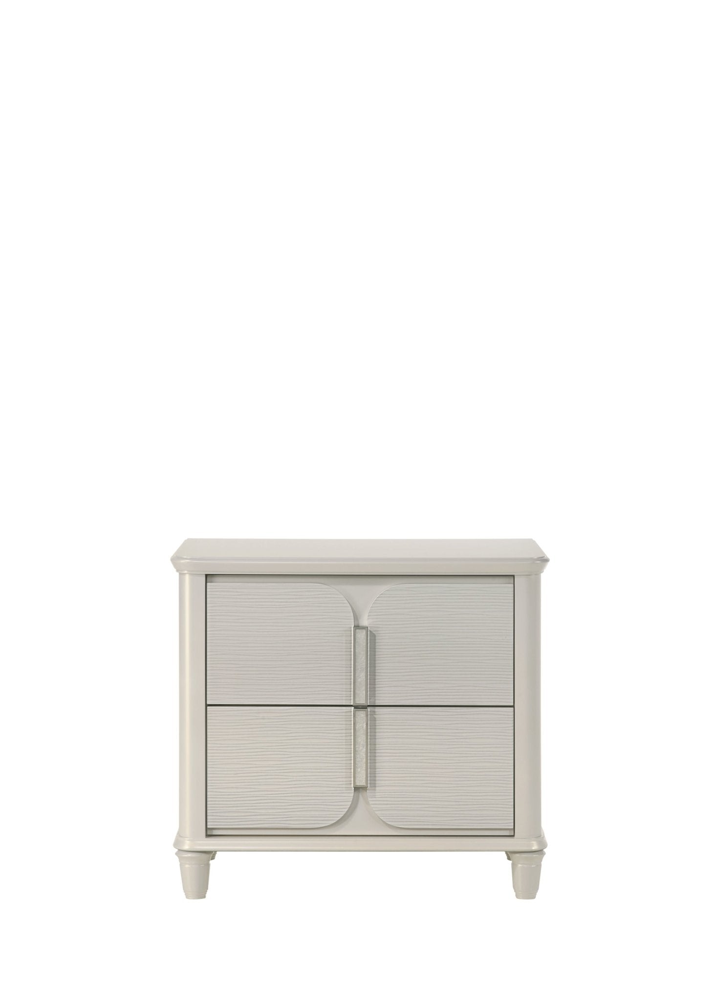 Laveda Pearl White Finish Nightstand - 1st Choice Furniture Direct