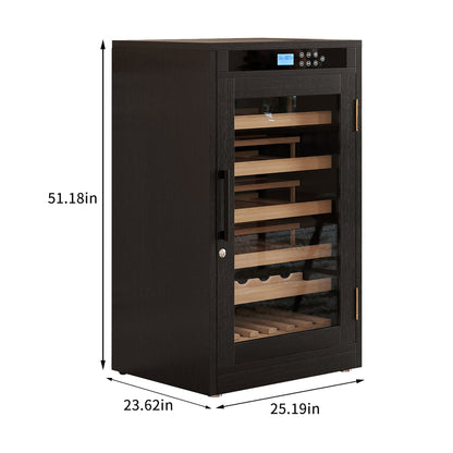 LED Touch Screen Black Grape Wine Cooler - 1st Choice Furniture Direct