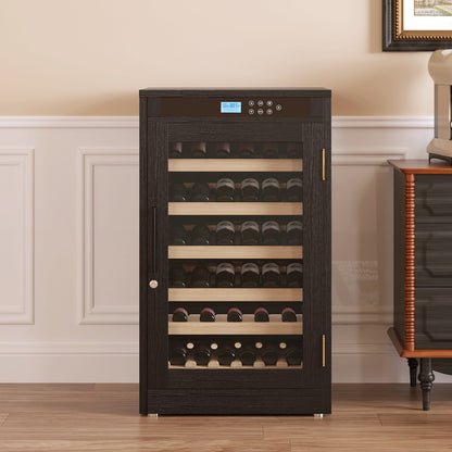 LED Touch Screen Black Grape Wine Cooler - 1st Choice Furniture Direct