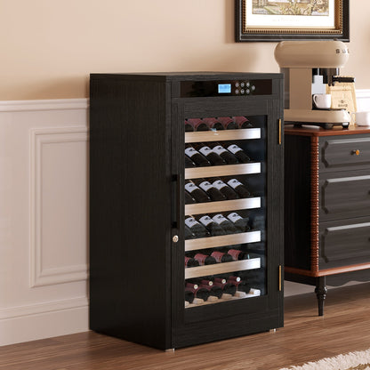 LED Touch Screen Display Constant Temperature Black Grape Wine Cooler - 1st Choice Furniture Direct