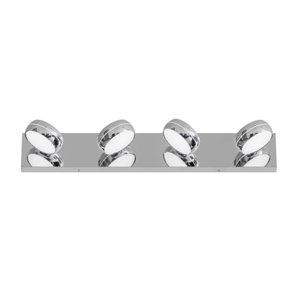 LED Vanity Lights 28in Bathroom Lights Fixtures over Mirror 4 Light LED Lighting Fixture for Bathroom 18W Mirror Lighting Fixture Modern Bath Light Bar Chrome Bath - 1st Choice Furniture Direct
