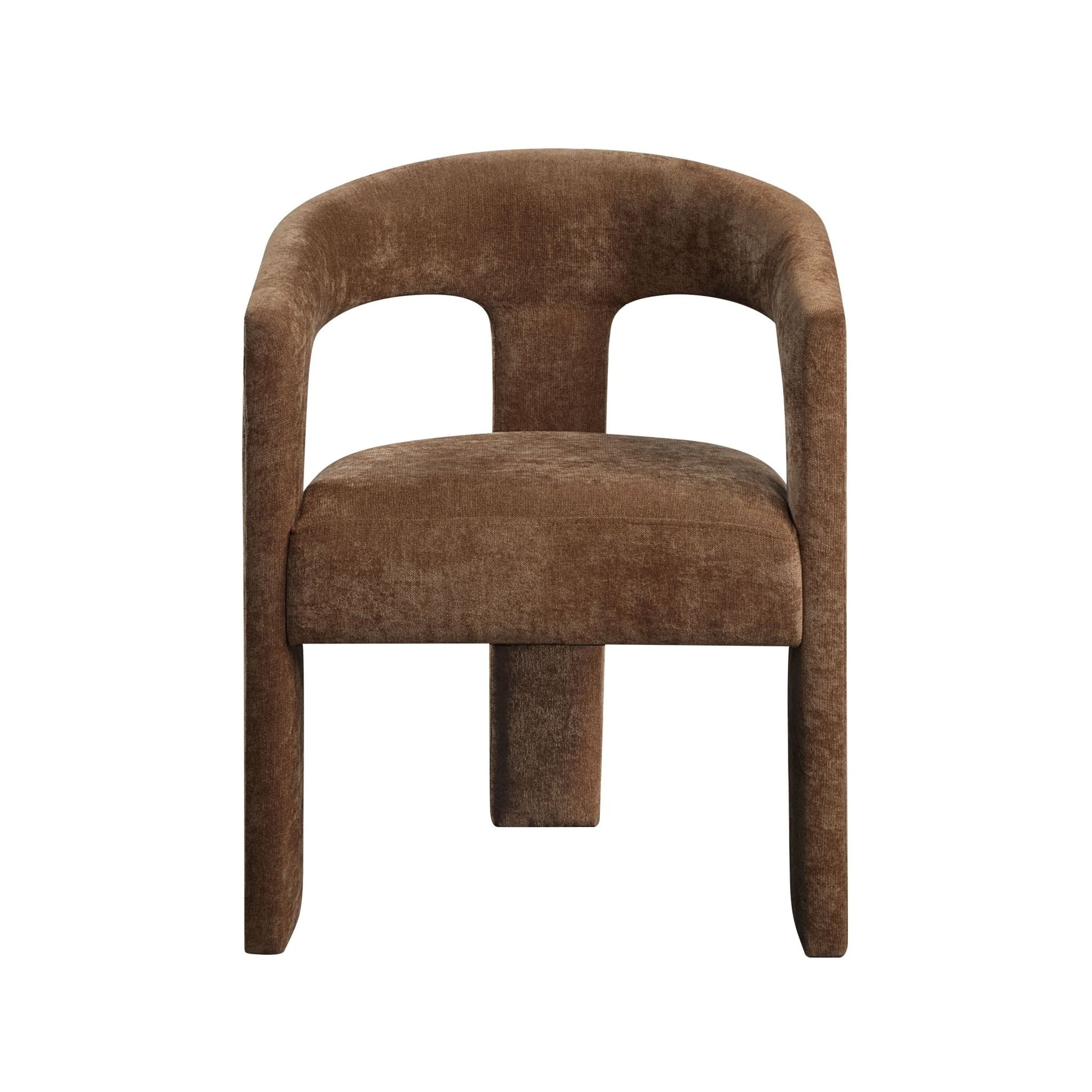 Leonardo Brown Linen Arm Chair (Set of 2) - 1st Choice Furniture Direct