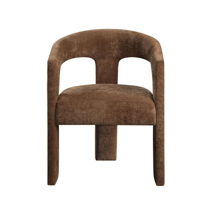 Leonardo Brown Linen Arm Chair (Set of 2) - 1st Choice Furniture Direct