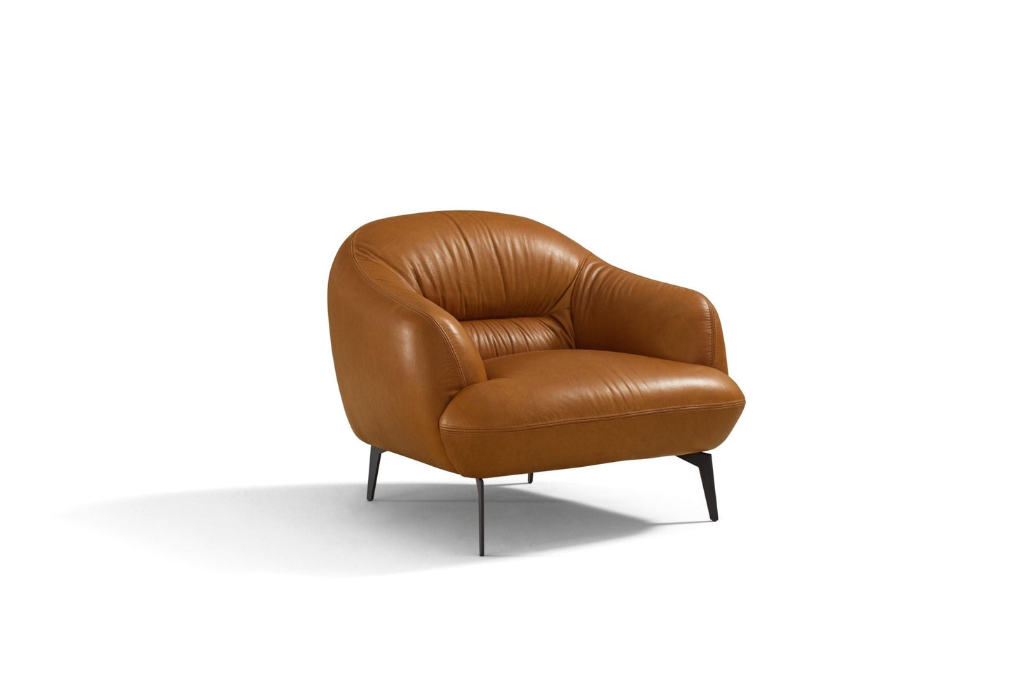 Leonia Cognac Leather Chair - 1st Choice Furniture Direct