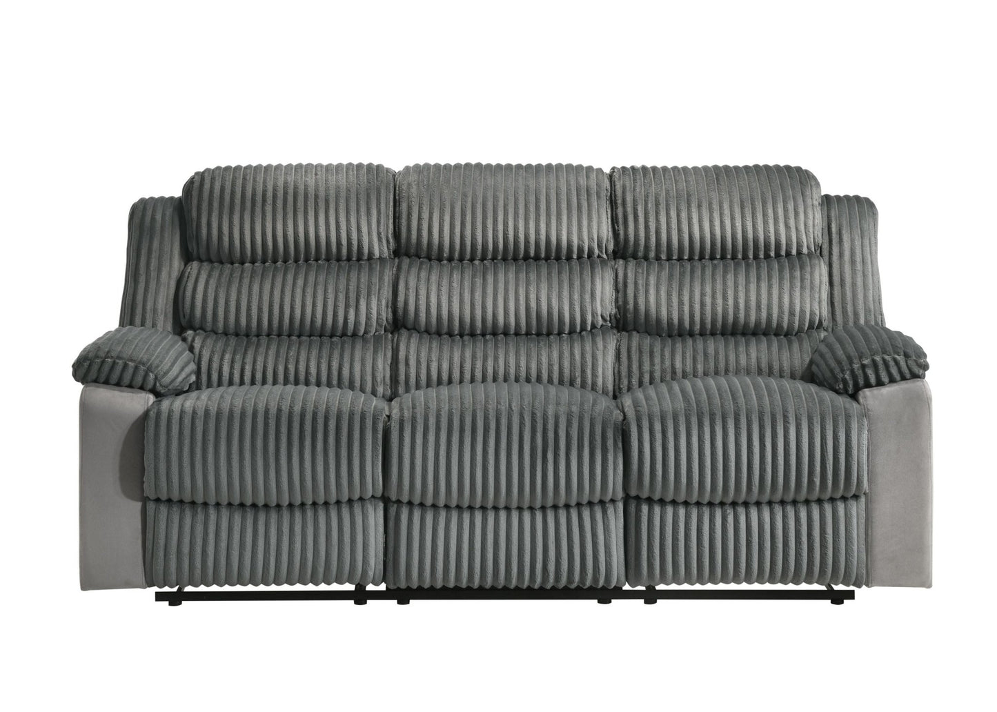 Lesley Gray Corduroy & Velvet Motion Sofa - 1st Choice Furniture Direct