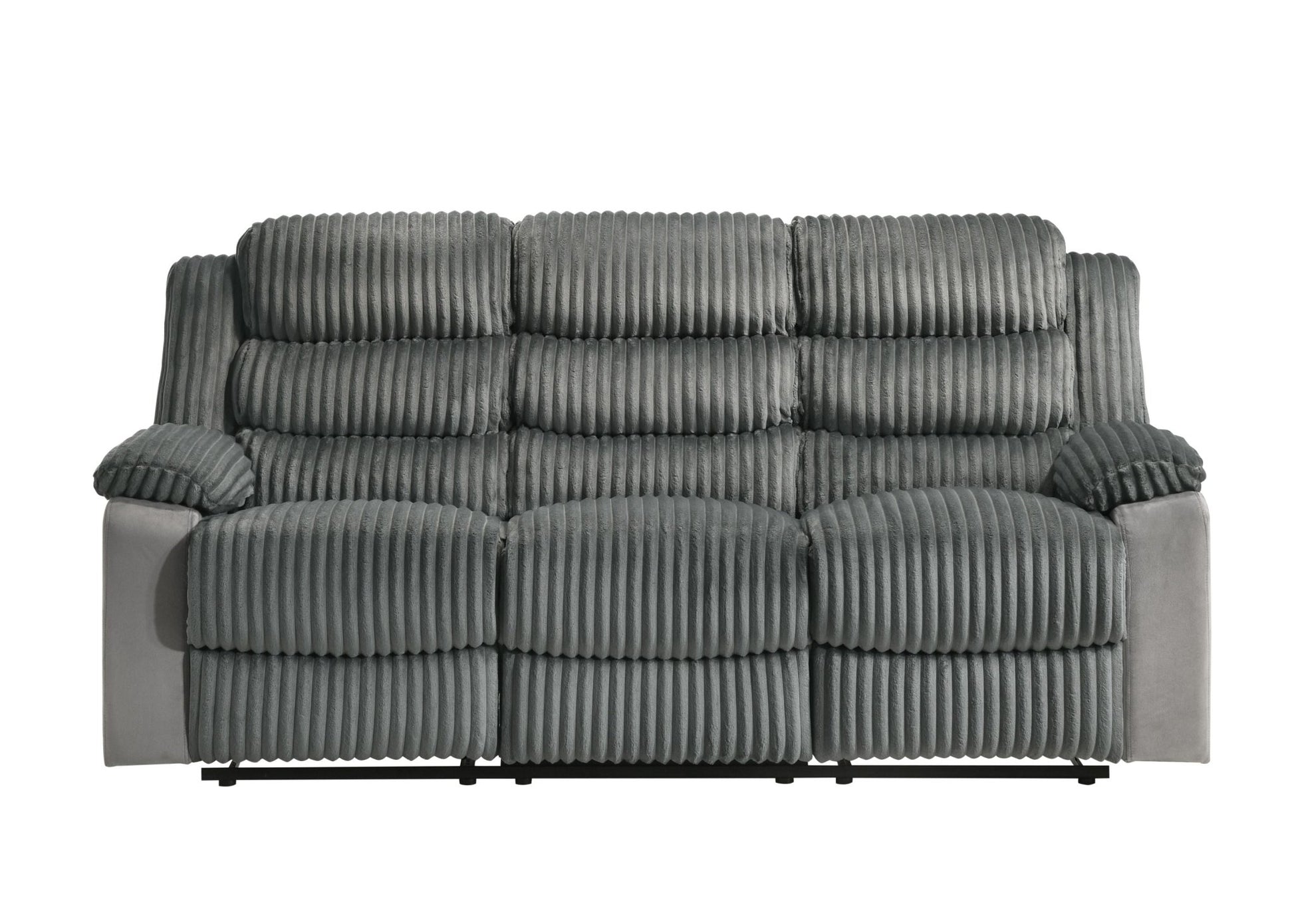 Lesley Gray Corduroy & Velvet Motion Sofa - 1st Choice Furniture Direct