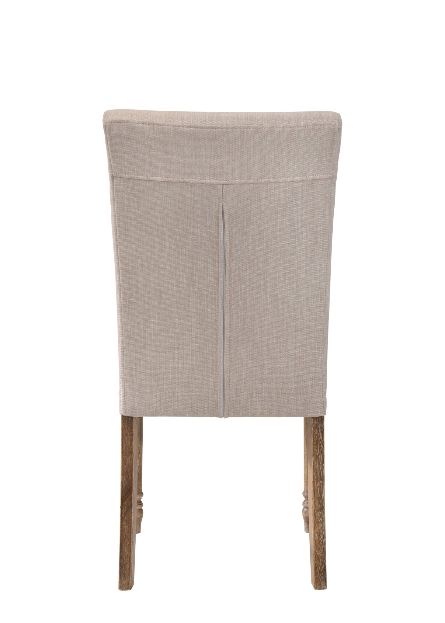 Leventis Cream Linen & Weathered Oak Finish Side Chair (Set of 2) - 1st Choice Furniture Direct