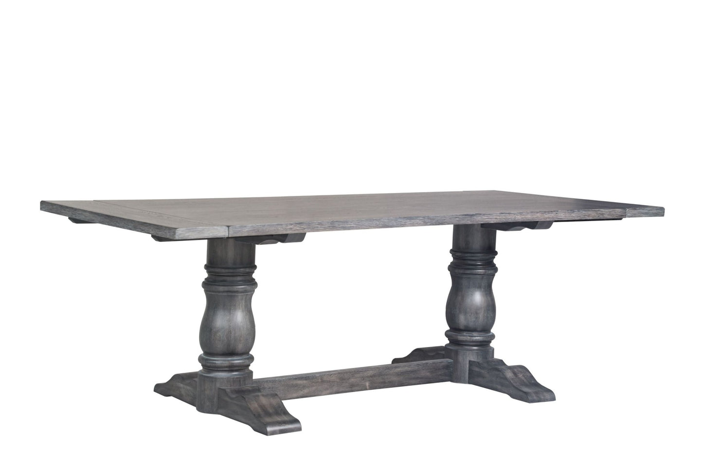 Leventis Weathered Gray Finish 7PCs Dining Room Set - 1st Choice Furniture Direct