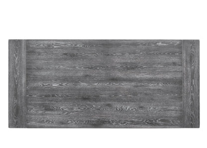 Leventis Weathered Gray Finish 7PCs Dining Room Set - 1st Choice Furniture Direct