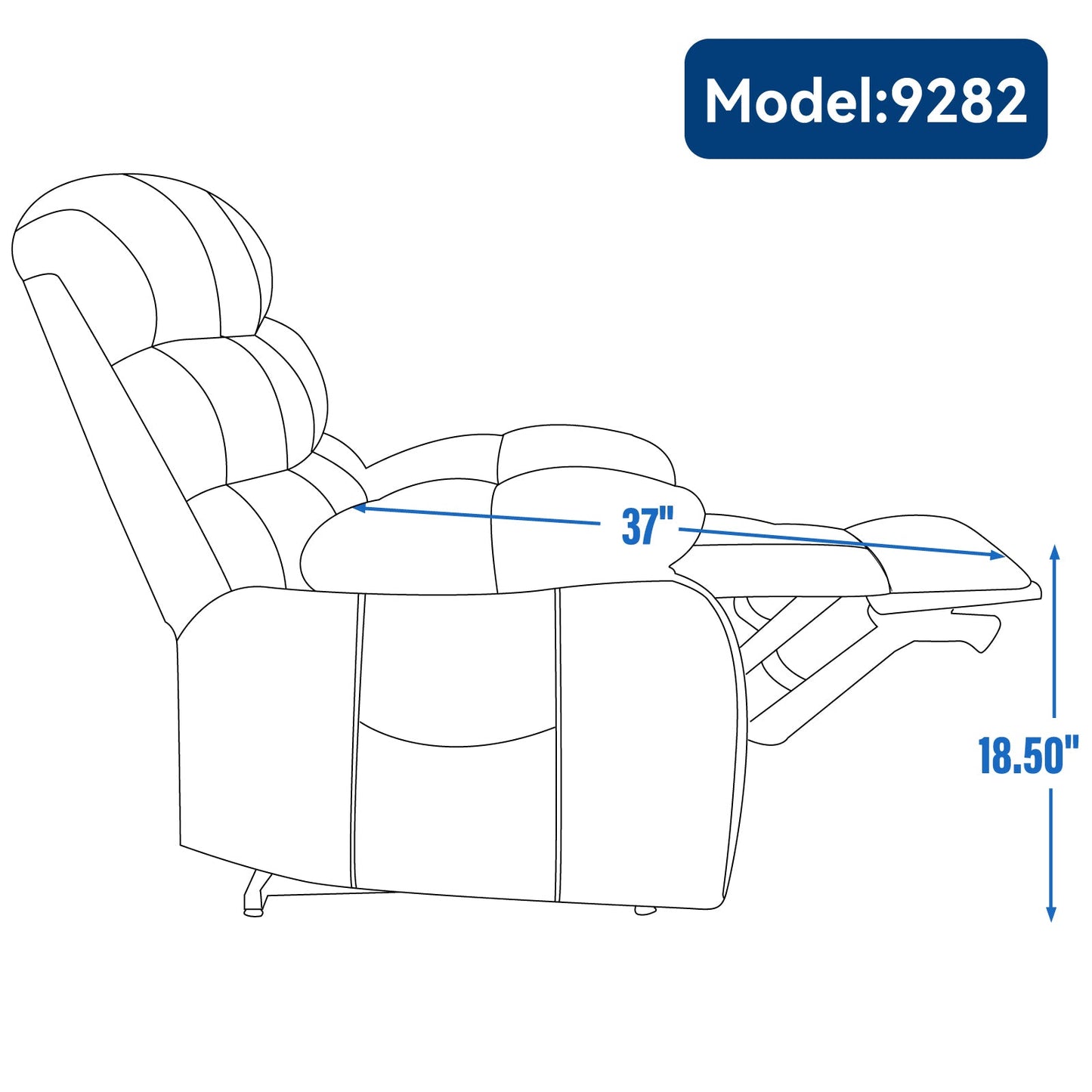 Lift Recliner Chair Heat Massage Dual Motor Infinite Position Up to 350 LBS Large Electric Power Lift Recliners with Power - Remote, Medium - firm and Heavy duty, Grey - 1st Choice Furniture Direct