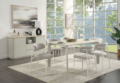 Light Gray Ceramic Top Dining Table - 1st Choice Furniture Direct