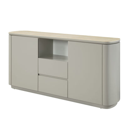 Light Gray Dining Server with Ceramic Top - 1st Choice Furniture Direct
