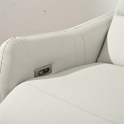 Light Gray Power Wall Hugger Recliner with USB Charging - 1st Choice Furniture Direct